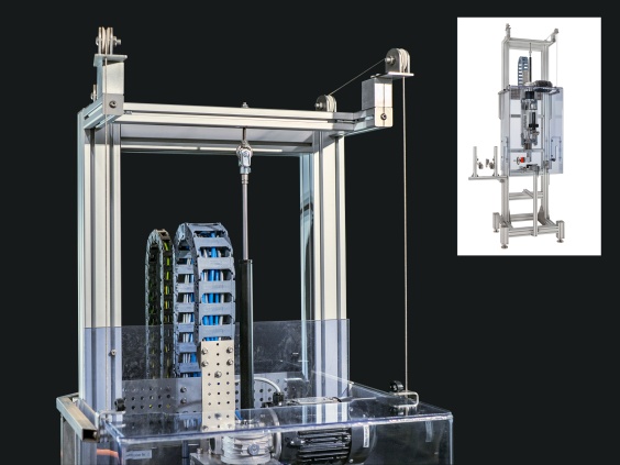 Der Universalverschrauber 2.0, konzipiert und konstruiert von der Metallatelier GmbH aus Deggenhausen, Bodenseekreis, mit Industrie-Gaszugfeder.